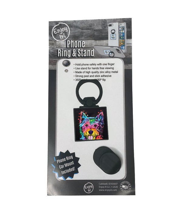 Westie Phone Ring & Stand