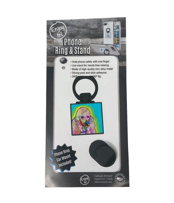 Poodle Phone Ring & Stand