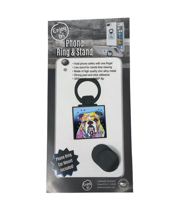 Bulldog Phone Ring & Stand