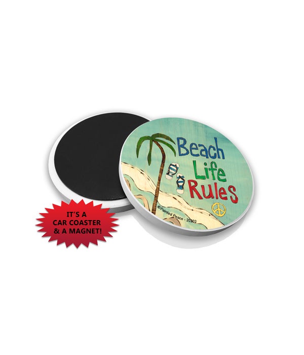 Beach life rules-Car Coasters