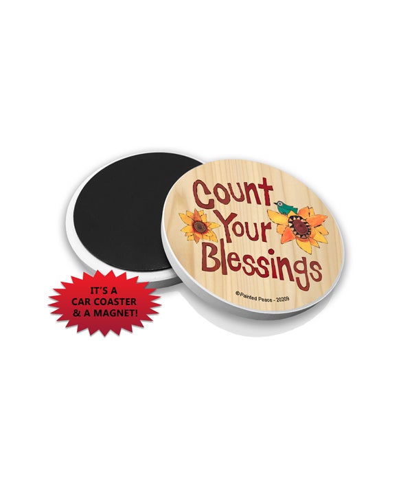 Count your blessings-Car Coasters