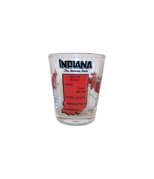 IN Red State Shot Glass