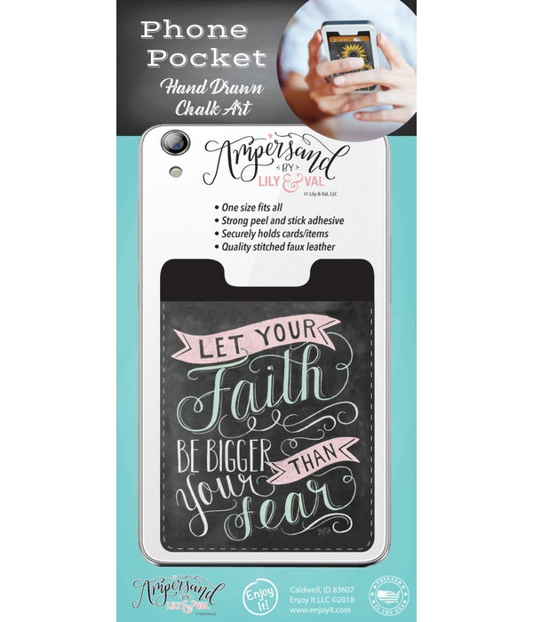 Faith Be Bigger Phone Pocket