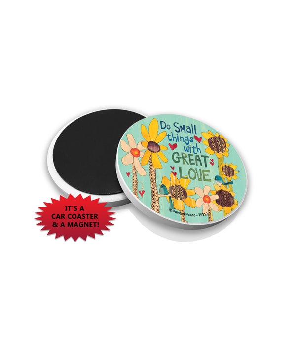 Do small things with great love-Car Coasters