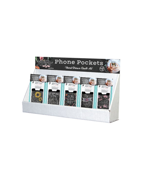 Chalk Art Phone Pocket Small Counter Display