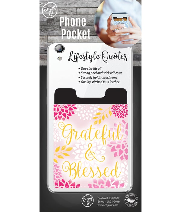 Grateful & Blessed Ride Phone Pocket