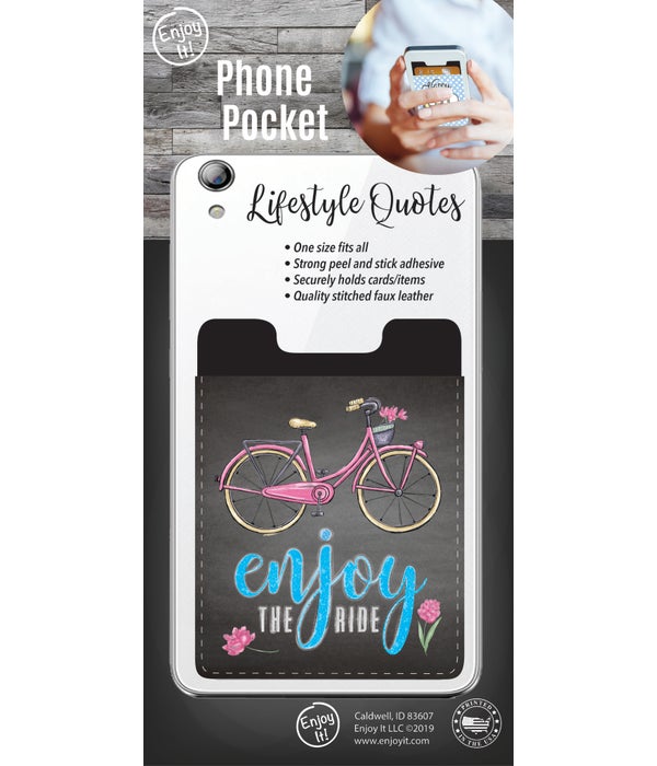 Enjoy The Ride Phone Pocket