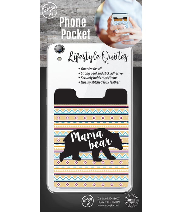 Mama Bear Phone Pocket