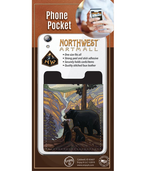Black Bear Phone Pocket
