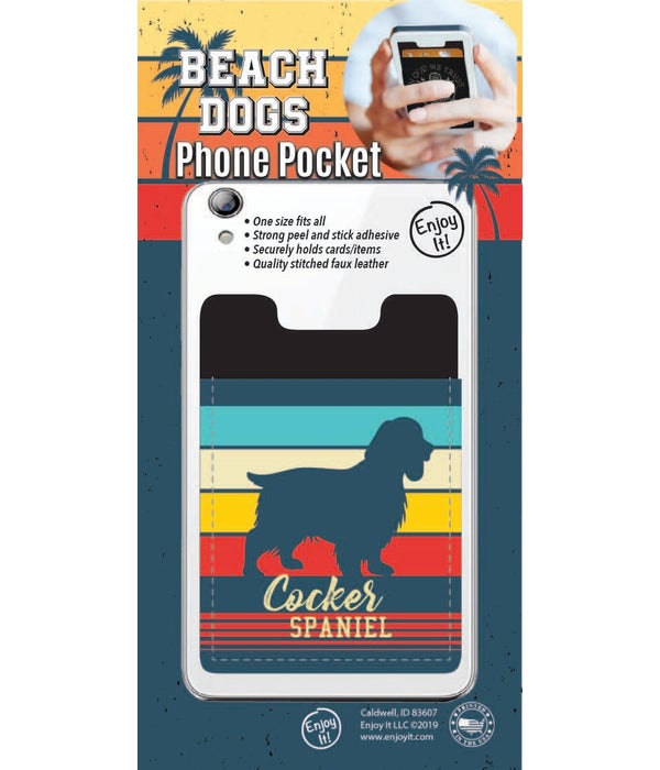 Cocker Spaniel Phone Pocket