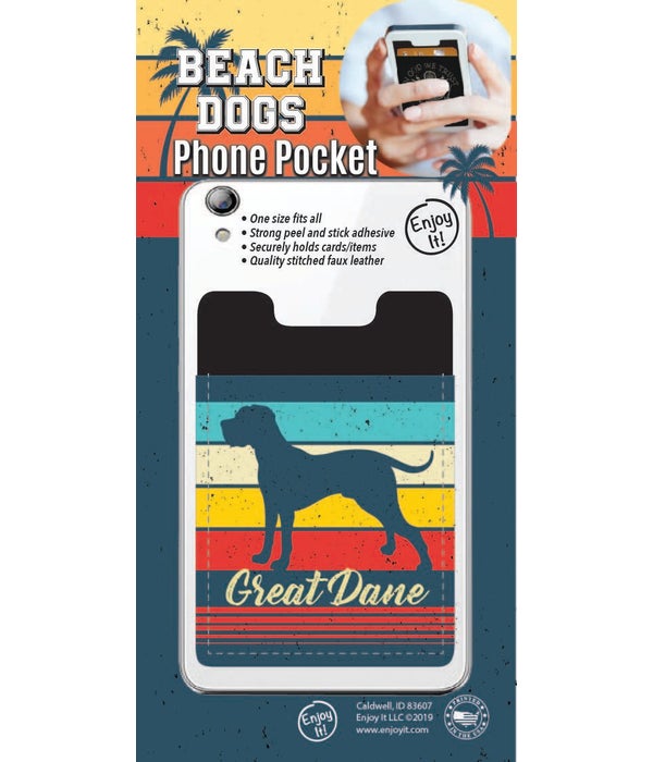 Great Dane Phone Pocket