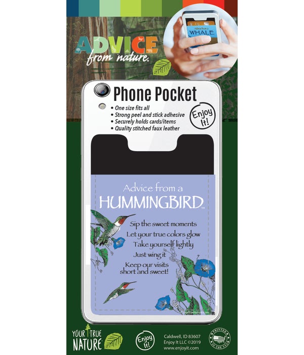 Hummingbird Phone Pocket