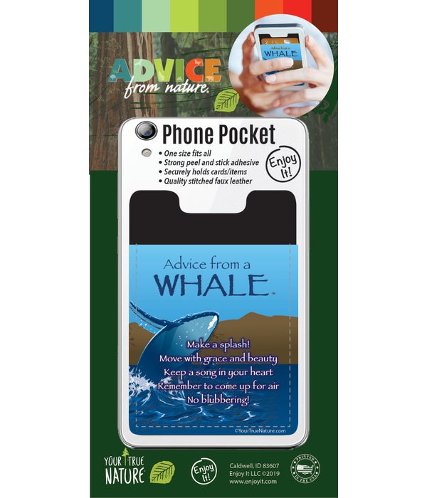 Whale Phone Pocket