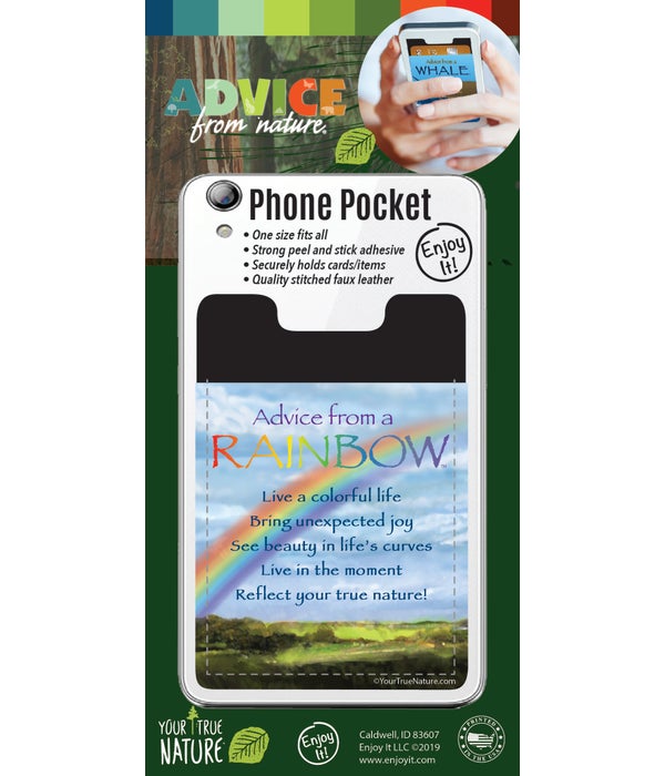 Rainbow Phone Pocket
