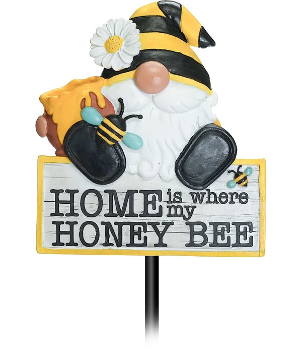 Home is where my Honey Bee Garden Stake