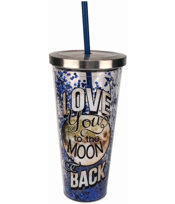 MOON AND BACK GLITTER CUP