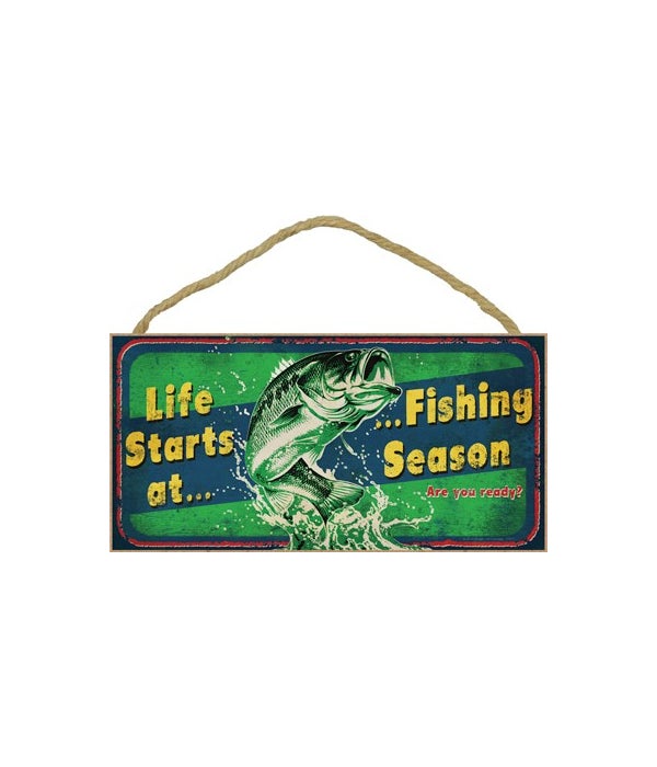 Life starts at Fishing season (fish jump