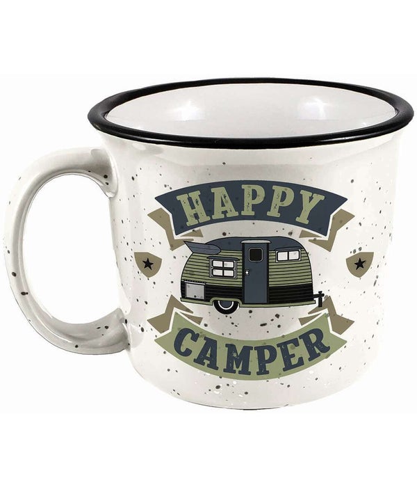 HAPPY CAMPER CAMPER MUG 14oz