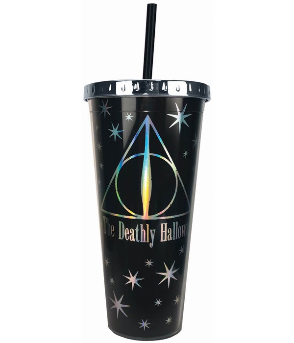 DEATHLY HALLOWS FOIL CUP STRAW