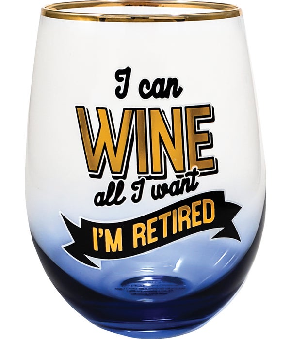 RETIRED Stemless Wine Glass