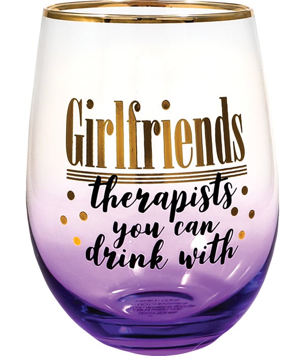 GIRLFRIENDS Stemless Wine Glass