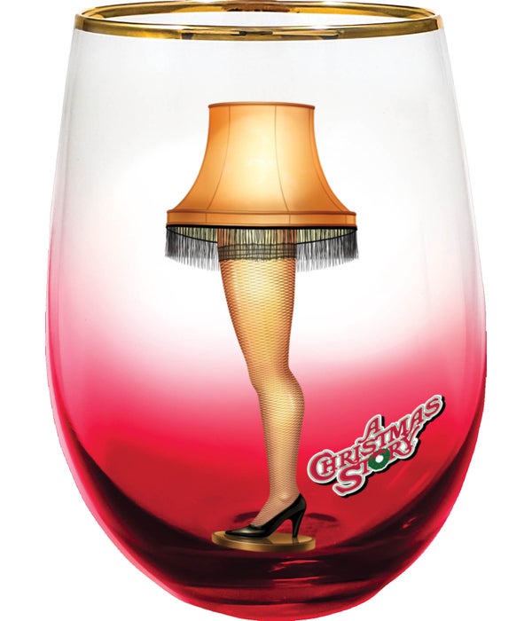LEG LAMP Stemless Wine Glass