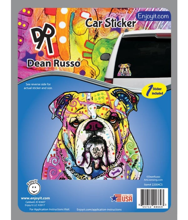 Bulldog Car Sticker