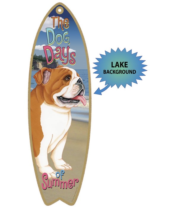 Surfboard with Lake bkgd -  Bulldog