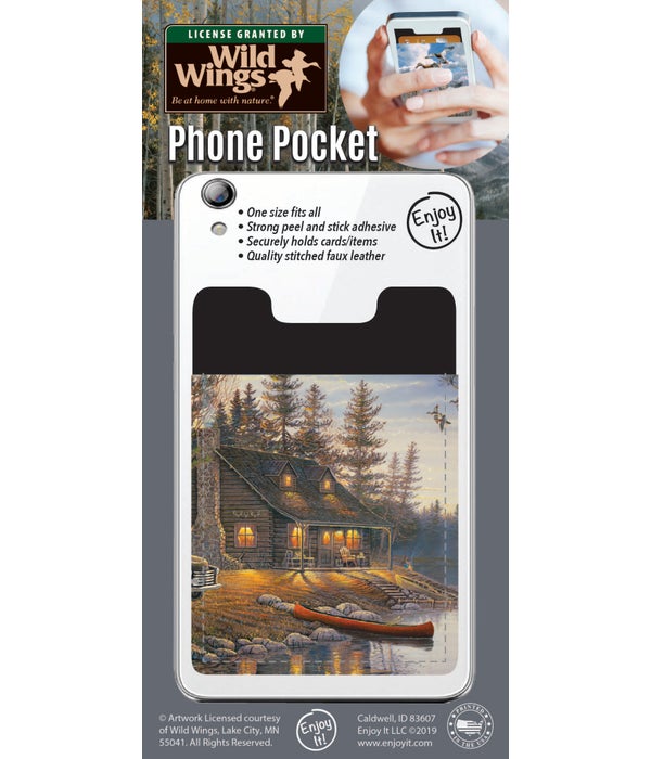 Lake Cabin Phone Pocket