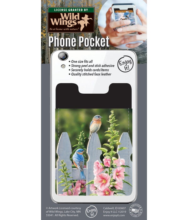 Bluebirds  Phone Pocket