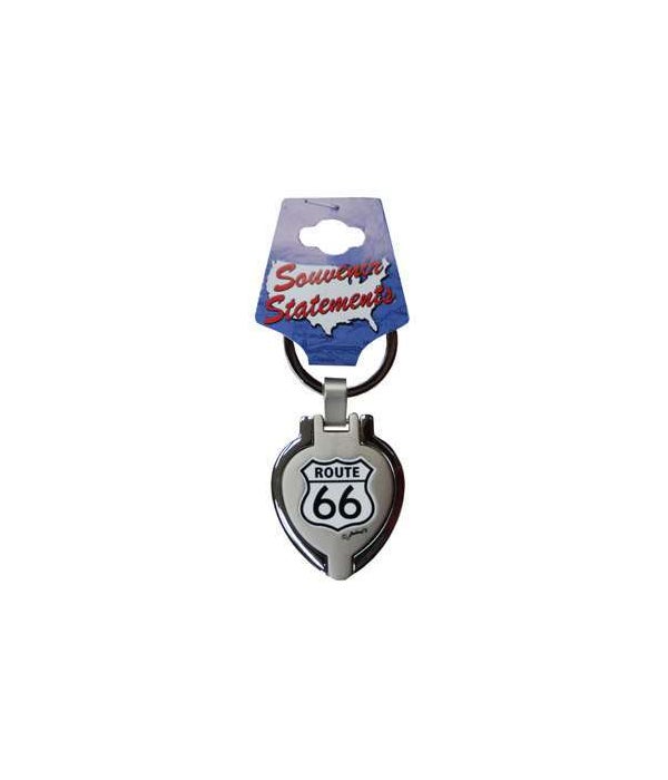R66 Keychain Metal Heart Locket