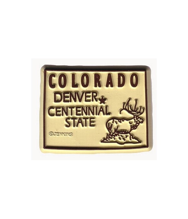 CO Magnet 2D 50 State White