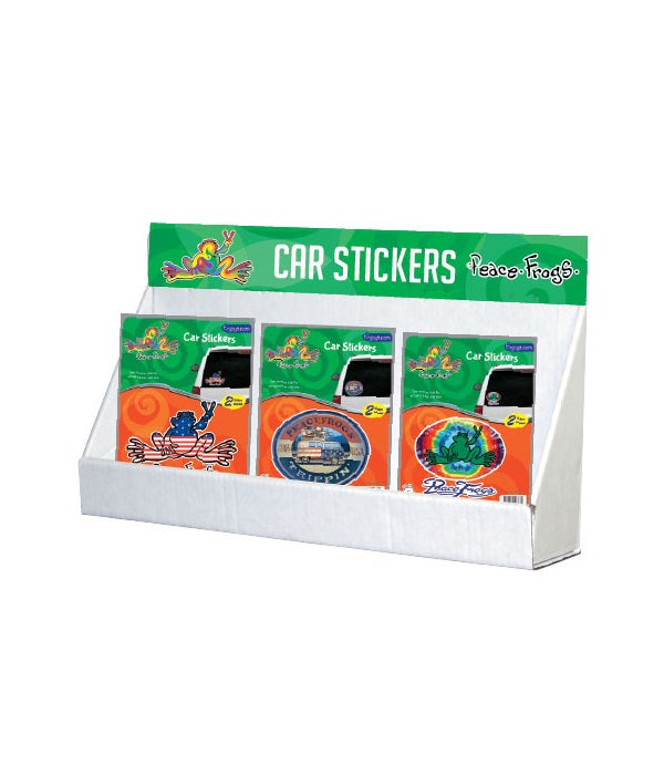 Peace Frog Stickers Small Counter Display