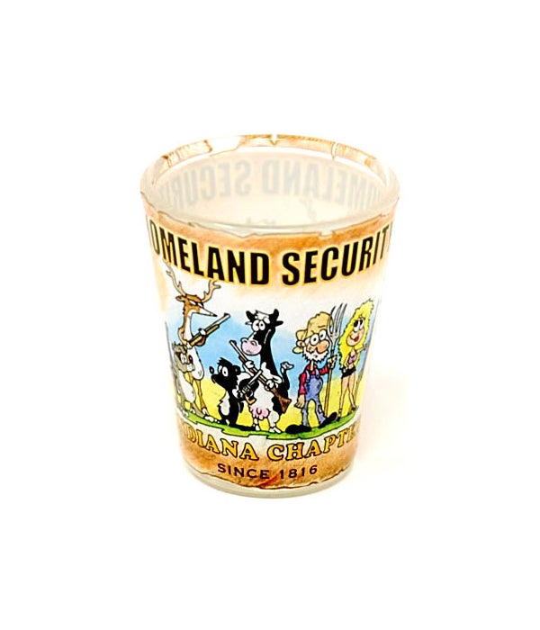 IN Homeland Security Shot Glass