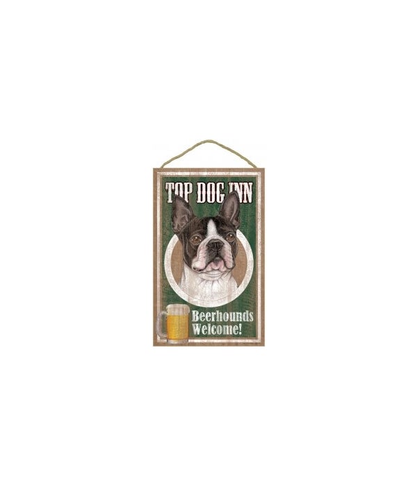 Top Dog Beerhound 10x16 Boston Terrier