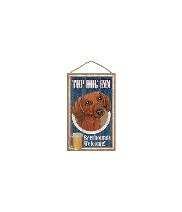 Top Dog Beerhound 10x16 Dachshund (Brow