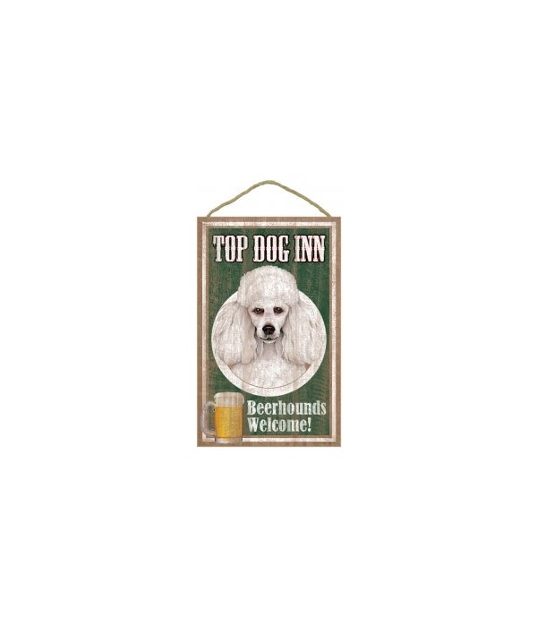 Top Dog Beerhound 10x16 Poodle (White)