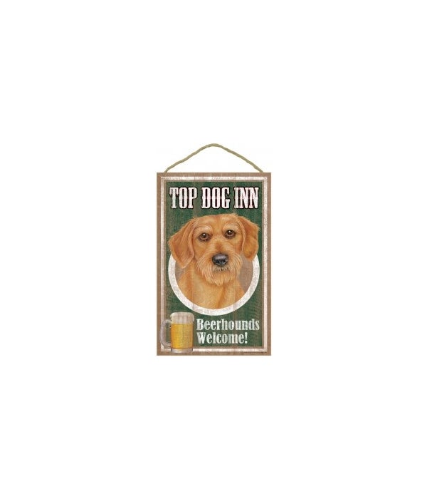 Top Dog Beerhound 10x16 Dachshund-Wire