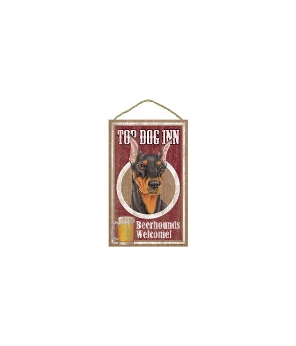 Top Dog Beerhound 10x16 Doberman (bk)