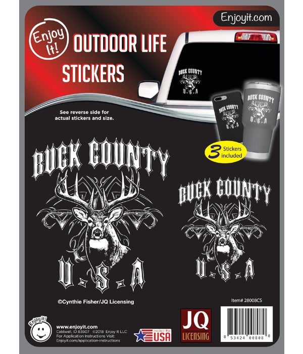 Buck County Car Stickers - Cynthie Fishe