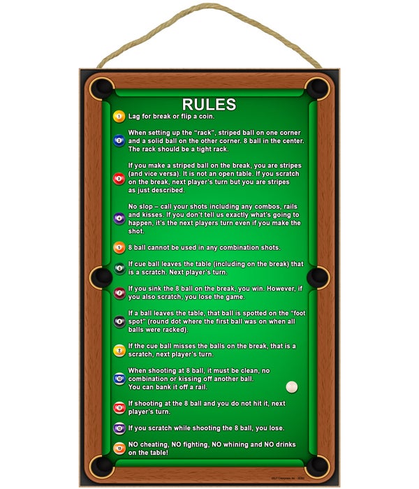 Pool table Rules - Rules of pool with po