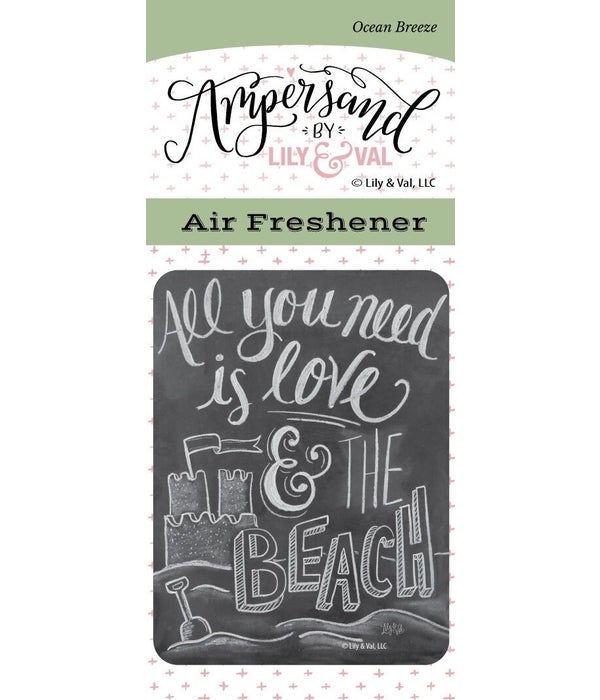 Love & the Beach Air Freshener (Ocean Br