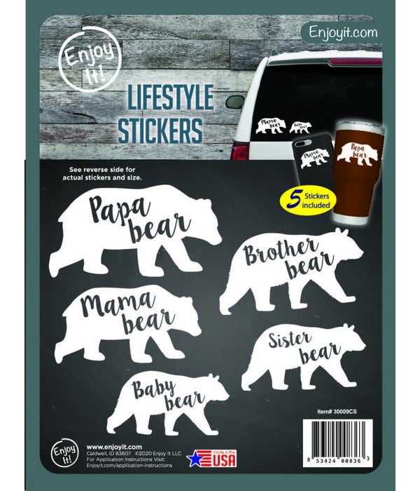 Mama Bear / Baby Bear Stickers