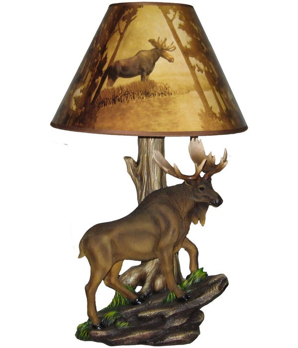 Moose Lamp 20"(+shade)