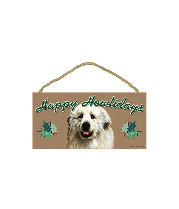Great Pyrenees  Howliday 5x10