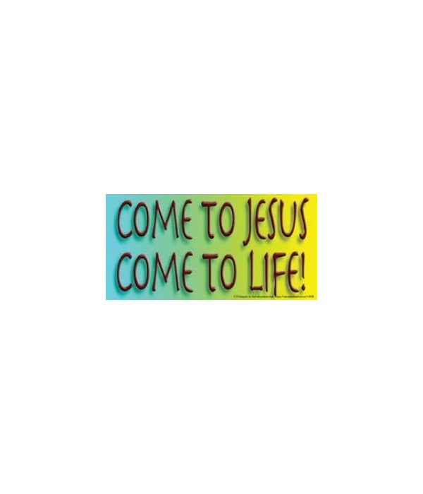 Come to Jesus, come to life-4x8 Car Magnet
