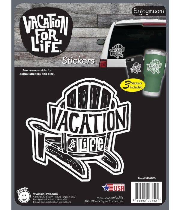 Chair - Vacation For Life Stickers