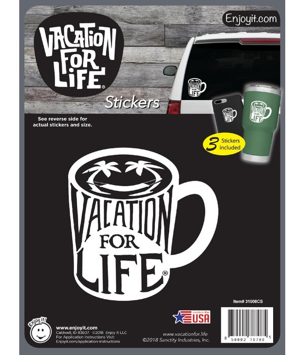 Mug - Vacation For Life Stickers