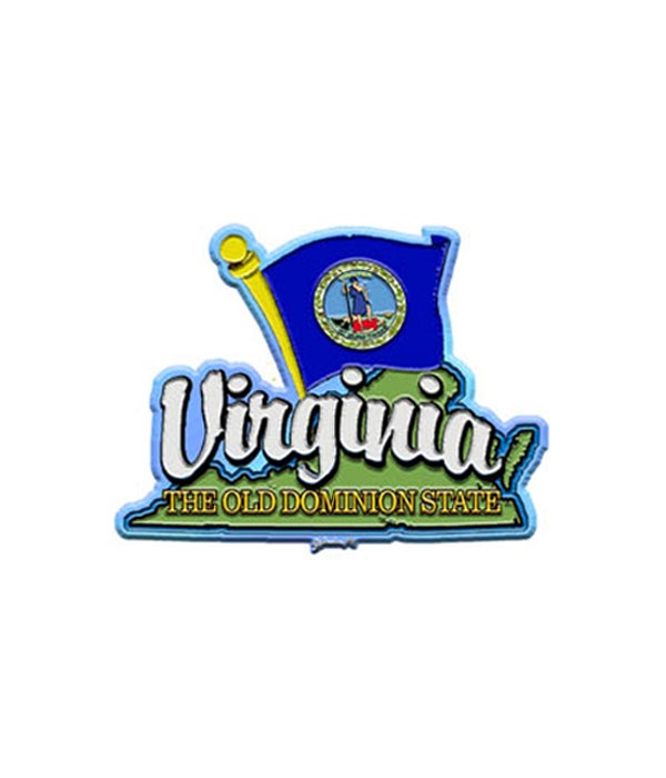 Virginia Magnet 2D Map/Flag