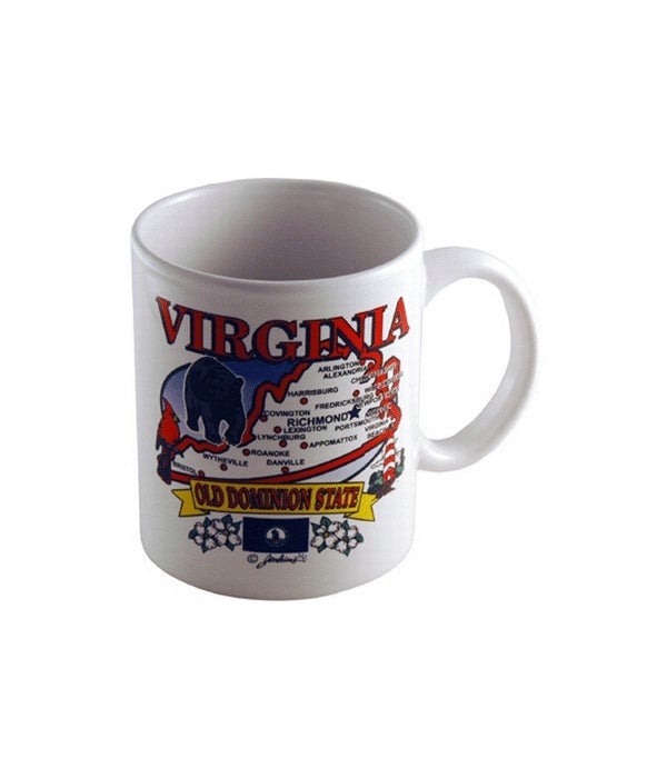 Virginia 11oz Mug State Map